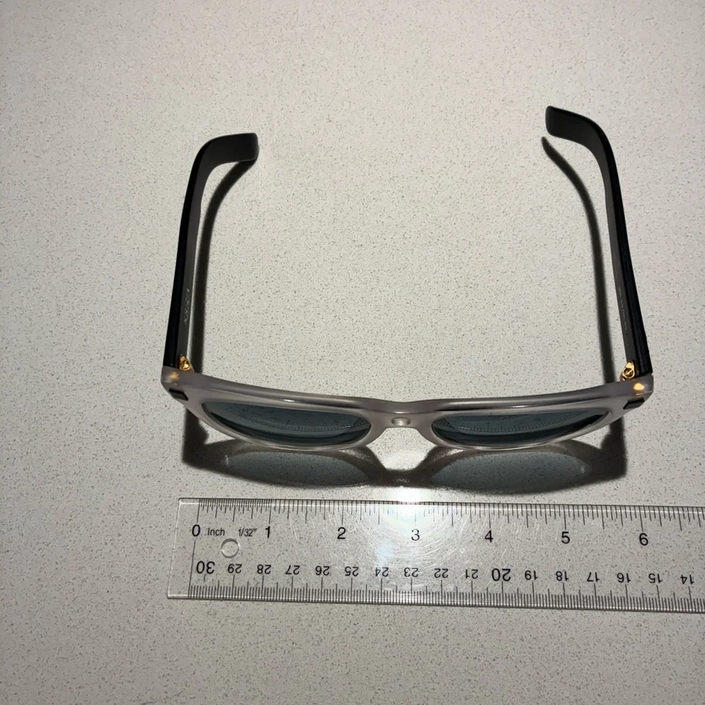 Men's Krizia Black & Frosted/Clear Frame Sunglasses